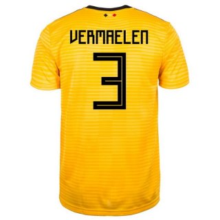 Maglia Belgio Away Vermaelen 2018 Giallo