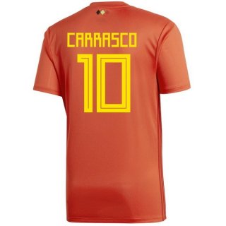 Maglia Belgio Home Carrasco 2018 Rosso