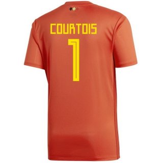 Maglia Belgio Home Courtois 2018 Rosso
