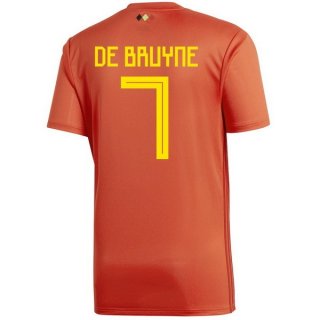 Maglia Belgio Home De Bruyne 2018 Rosso
