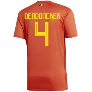 Maglia Belgio Home Dendoncker 2018 Rosso