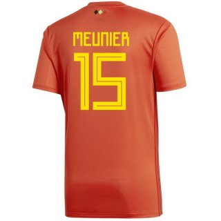 Maglia Belgio Home Meunier 2018 Rosso
