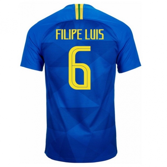 Maglia Brasile Away Filipeluis 2018 Blu