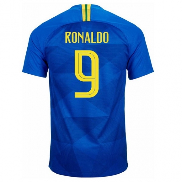 Maglia Brasile Away Ronaldo 2018 Blu