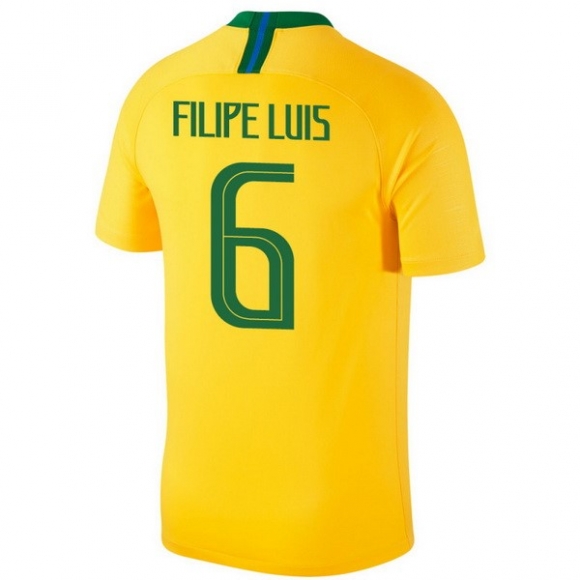 Maglia Brasile Home Filipeluis 2018 Giallo