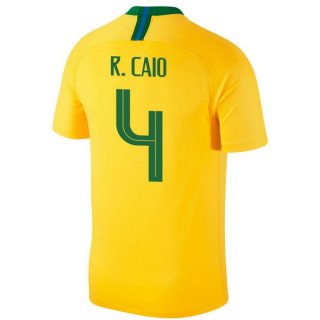 Maglia Brasile Home R.Caio 2018 Giallo