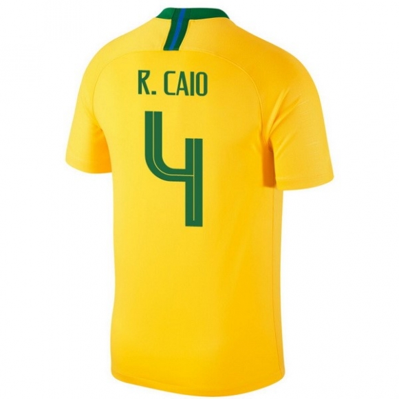 Maglia Brasile Home R.Caio 2018 Giallo