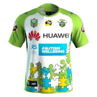 Maglia Canberra Raiders 2018 Bianco Verde