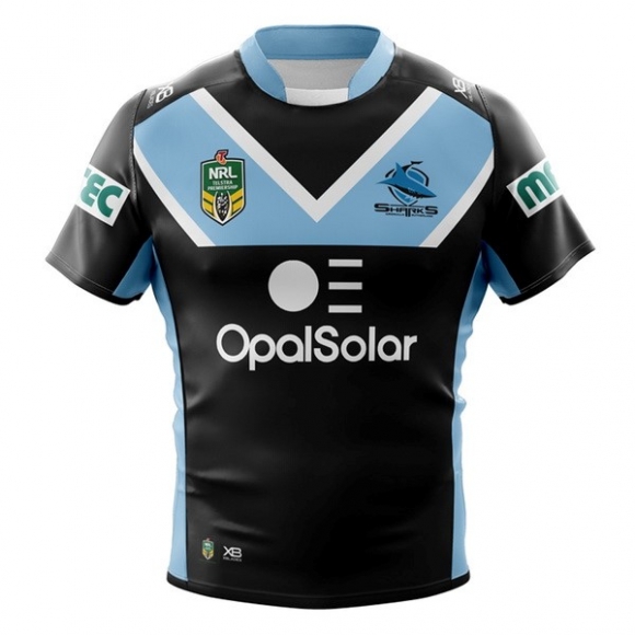 Maglia Cronulla Sharks Away 2018 Nero