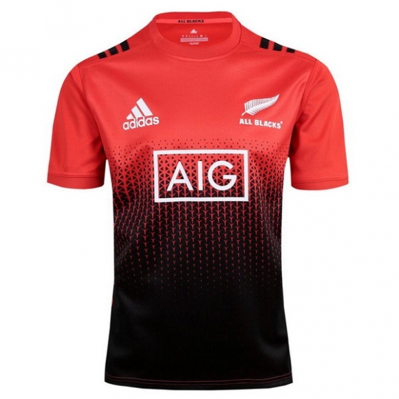 Maglia Formazione All Blacks 2017/18 Arancione Nero