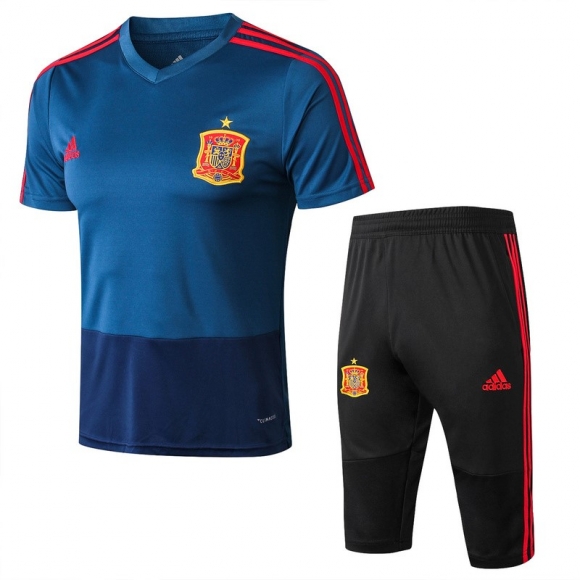 Maglia Formazione Spagna Set Completo 2018 Blu