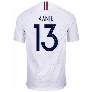 Maglia Francia Away Kante 2018 Bianco