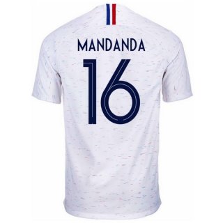 Maglia Francia Away Mandanda 2018 Bianco