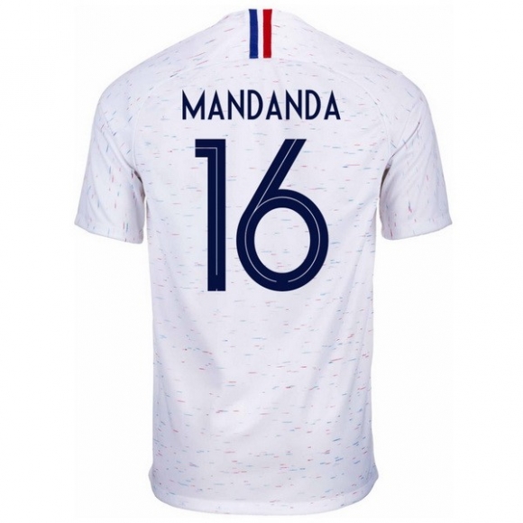 Maglia Francia Away Mandanda 2018 Bianco