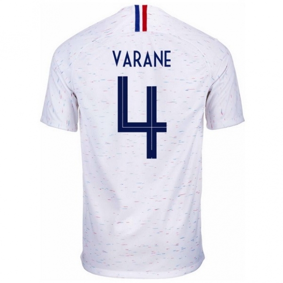 Maglia Francia Away Varane 2018 Bianco