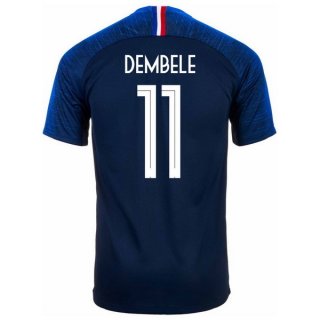 Maglia Francia Home Dembele 2018 Blu
