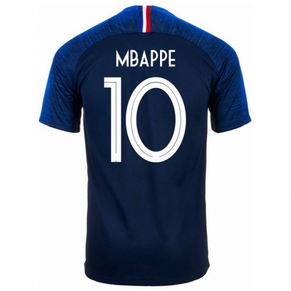 Maglia Francia Home Mbappe 2018 Blu