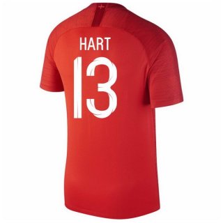 Maglia Inghilterra Away Hart 13 2018 Rosso