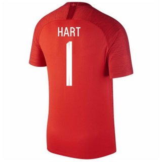 Maglia Inghilterra Away Hart 2018 Rosso