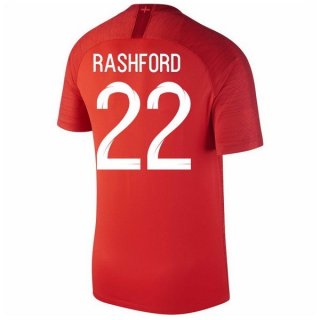 Maglia Inghilterra Away Rashford 2018 Rosso