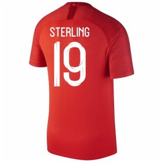 Maglia Inghilterra Away Sterling 2018 Rosso
