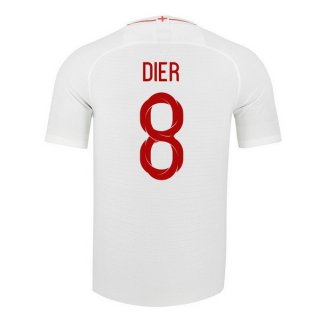 Maglia Inghilterra Home Dier 2018 Bianco