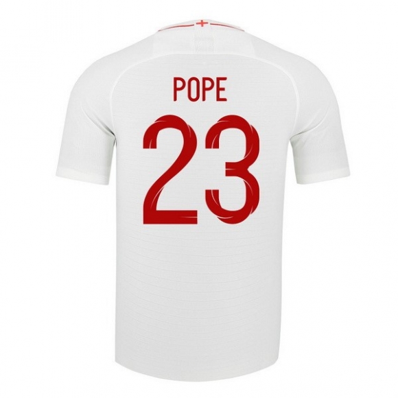 Maglia Inghilterra Home Pope 2018 Bianco