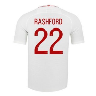 Maglia Inghilterra Home Rashford 2018 Bianco