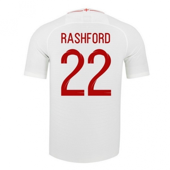 Maglia Inghilterra Home Rashford 2018 Bianco