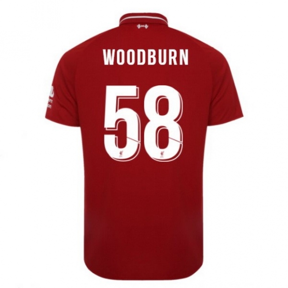 Maglia Liverpool Home Woodburn 2018/19 Rosso