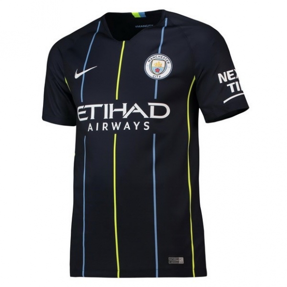 Maglia Manchester City Away 2018/19 Blu