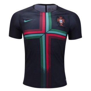 Maglia Portogallo 2018 Pre Match Nero