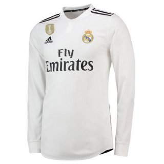 Maglia Real Madrid Home ML 2018/19 Bianco