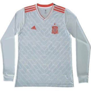 Maglia Spagna Away ML 2018 Bianco