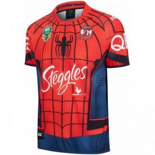 Maglia Sydney Roosters Spider Man 2017/18 Rosso
