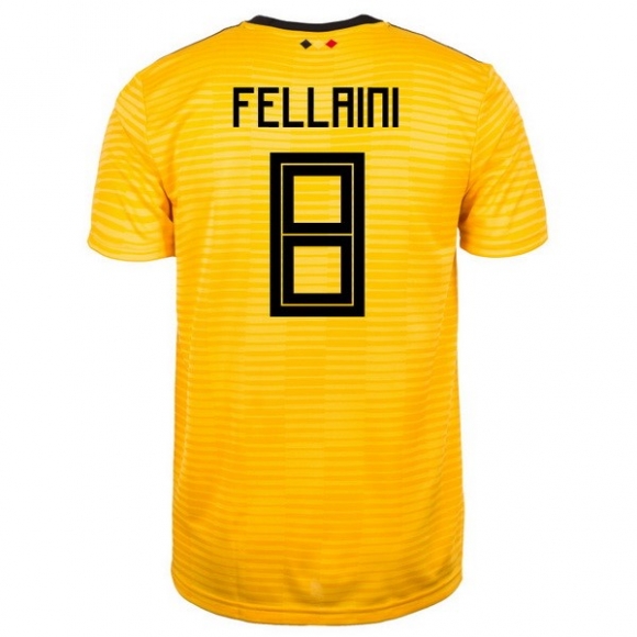 Maglia Belgio Away Fellaini 2018 Giallo