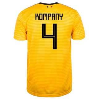 Maglia Belgio Away Kompany 2018 Giallo