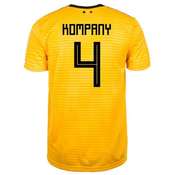 Maglia Belgio Away Kompany 2018 Giallo