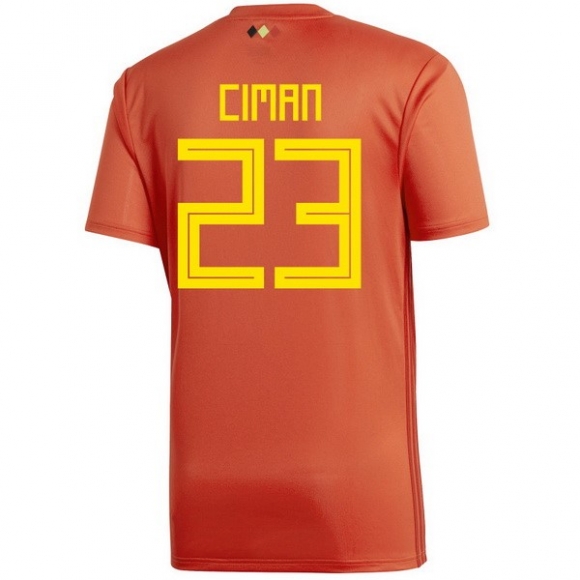 Maglia Belgio Home Ciman 2018 Rosso