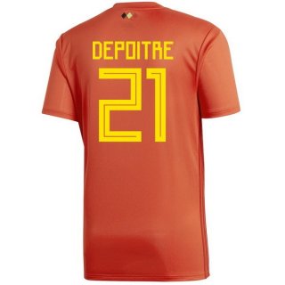 Maglia Belgio Home Depoitre 2018 Rosso