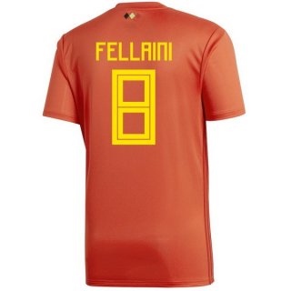 Maglia Belgio Home Fellaini 2018 Rosso