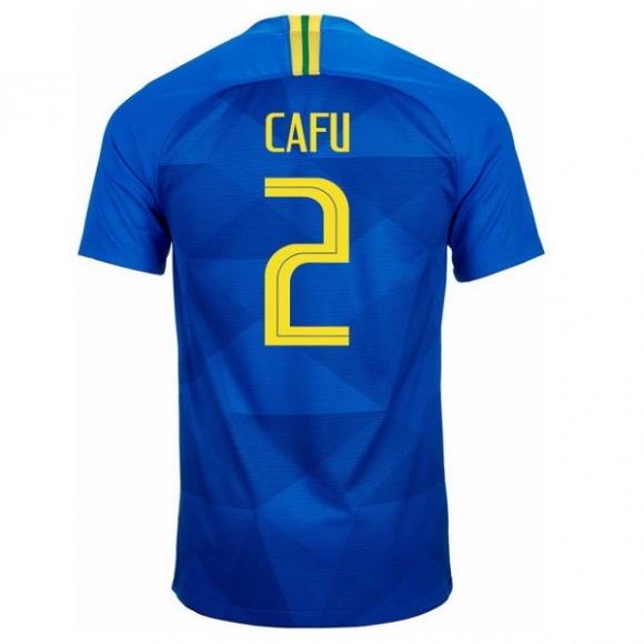 Maglia Brasile Away Cafu 2018 Blu