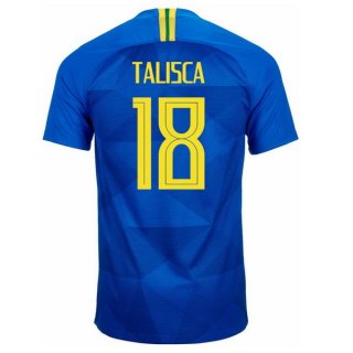 Maglia Brasile Away Talisca 2018 Blu