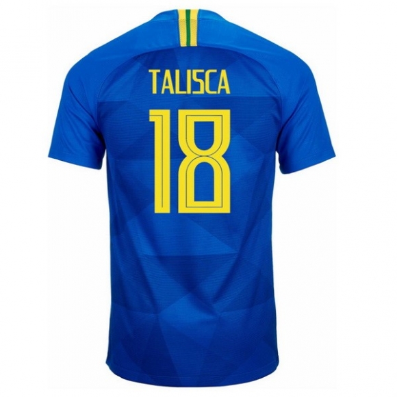 Maglia Brasile Away Talisca 2018 Blu