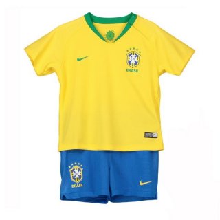 Maglia Brasile Home Bambino 2018 Giallo