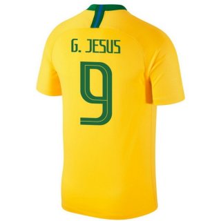 Maglia Brasile Home G.Jesus 2018 Giallo