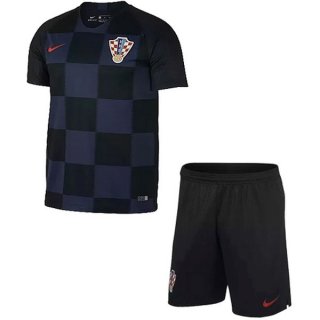 Maglia Croazia Away Bambino 2018 Blu