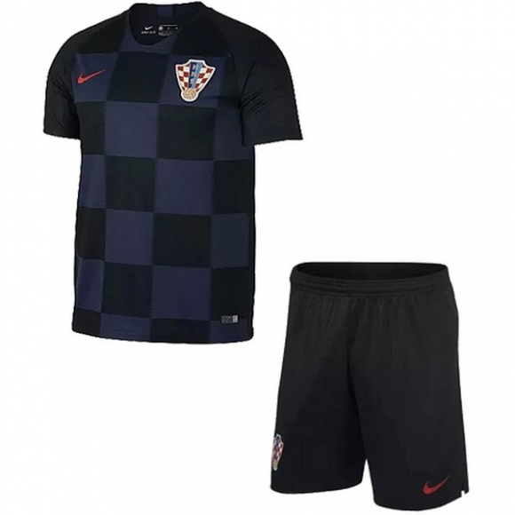 Maglia Croazia Away Bambino 2018 Blu
