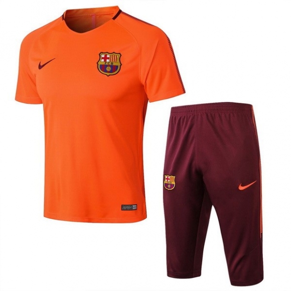 Maglia Formazione Barcellona Set Completo 2018/19 Arancione