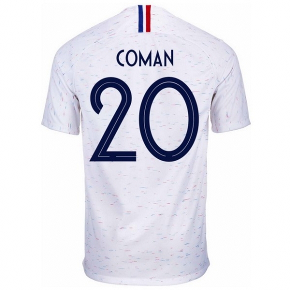 Maglia Francia Away Coman 2018 Bianco